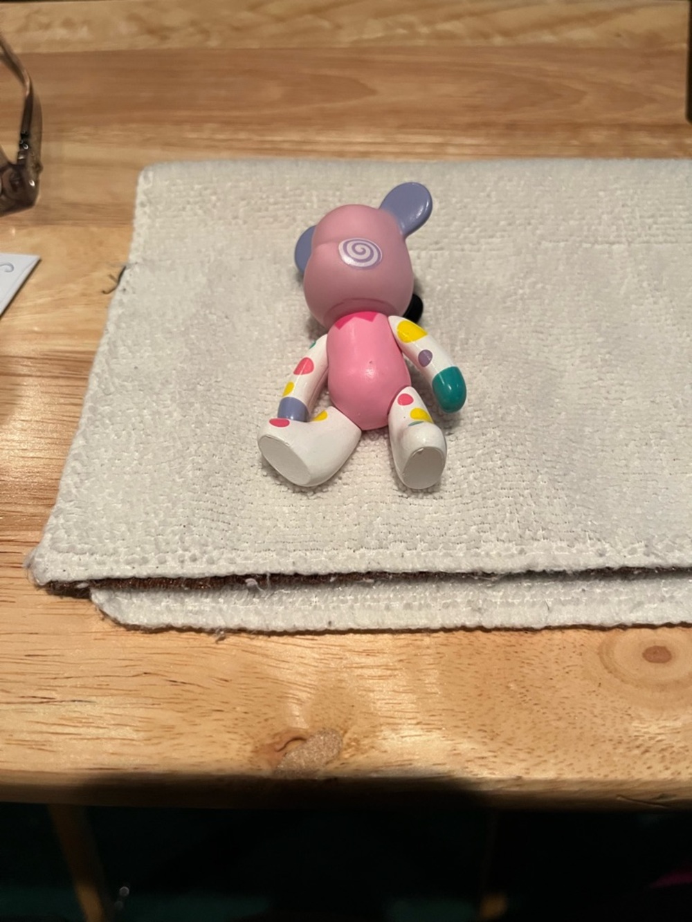 Pink Polka Dot Plush Figure - Colorful Kids Toy
